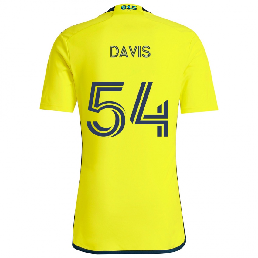 Kinder Sean Davis #54 Gelb Blau Heimtrikot Trikot 2024/25 T-Shirt Schweiz