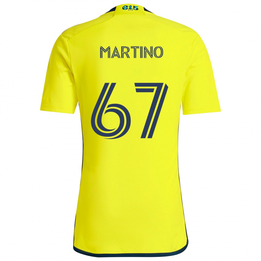 Kinder Ben Martino #67 Gelb Blau Heimtrikot Trikot 2024/25 T-Shirt Schweiz