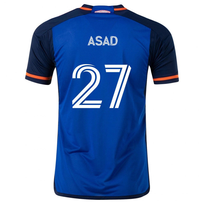 Kinder Yamil Asad #27 Blau Weiss Heimtrikot Trikot 2024/25 T-Shirt Schweiz