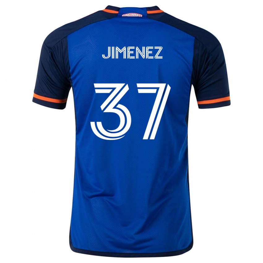 Kinder Stiven Jimenez #37 Blau Weiss Heimtrikot Trikot 2024/25 T-Shirt Schweiz