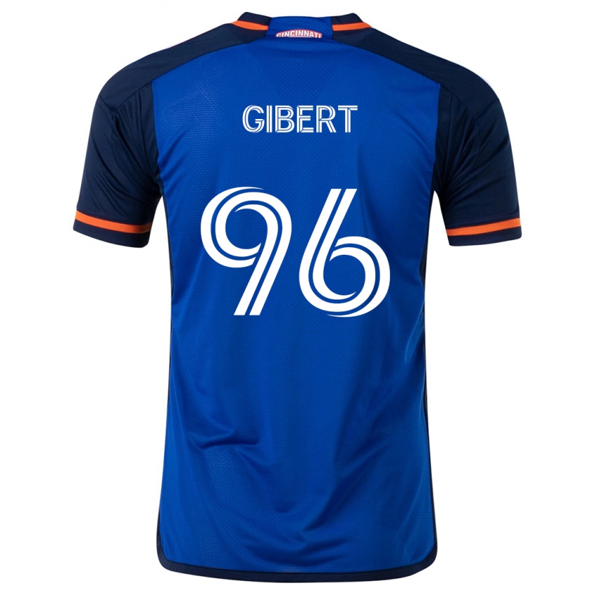 Kinder Gaël Gibert #96 Blau Weiss Heimtrikot Trikot 2024/25 T-Shirt Schweiz