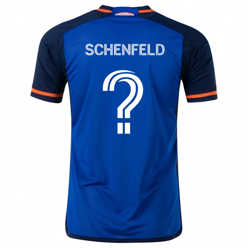 Kinder Matthew Schenfeld #0 Blau Weiss Heimtrikot Trikot 2024/25 T-Shirt Schweiz