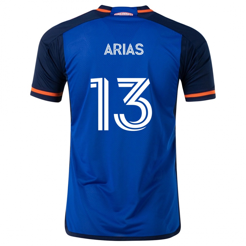 Kinder Santiago Arias #13 Blau Weiss Heimtrikot Trikot 2024/25 T-Shirt Schweiz