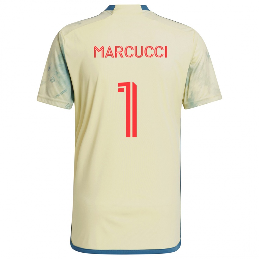 Kinder Aj Marcucci #1 Gelb Rot Blau Heimtrikot Trikot 2024/25 T-Shirt Schweiz