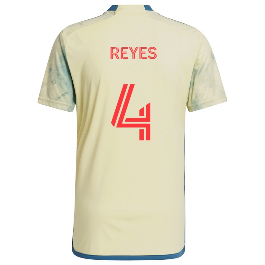 Kinder Andrés Reyes #4 Gelb Rot Blau Heimtrikot Trikot 2024/25 T-Shirt Schweiz