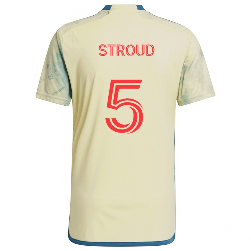 Enfant Maillot Peter Stroud #5 Jaune Rouge Bleu Tenues Domicile 2024/25 T-Shirt Suisse