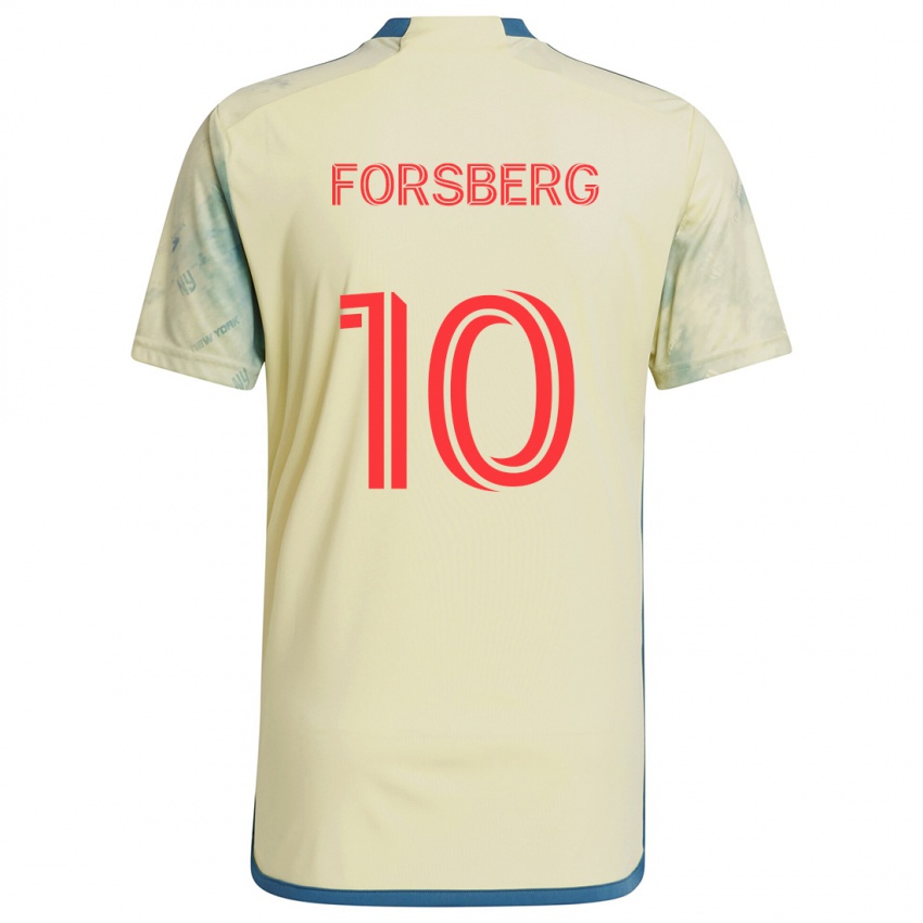 Kinder Emil Forsberg #10 Gelb Rot Blau Heimtrikot Trikot 2024/25 T-Shirt Schweiz