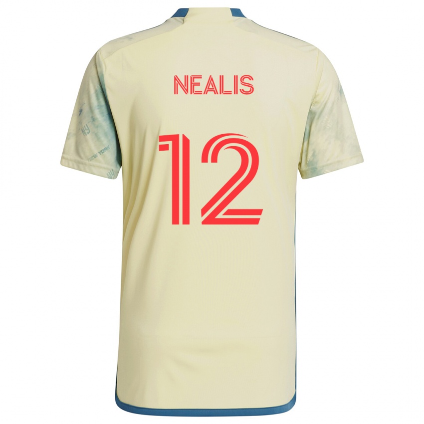 Kinder Dylan Nealis #12 Gelb Rot Blau Heimtrikot Trikot 2024/25 T-Shirt Schweiz