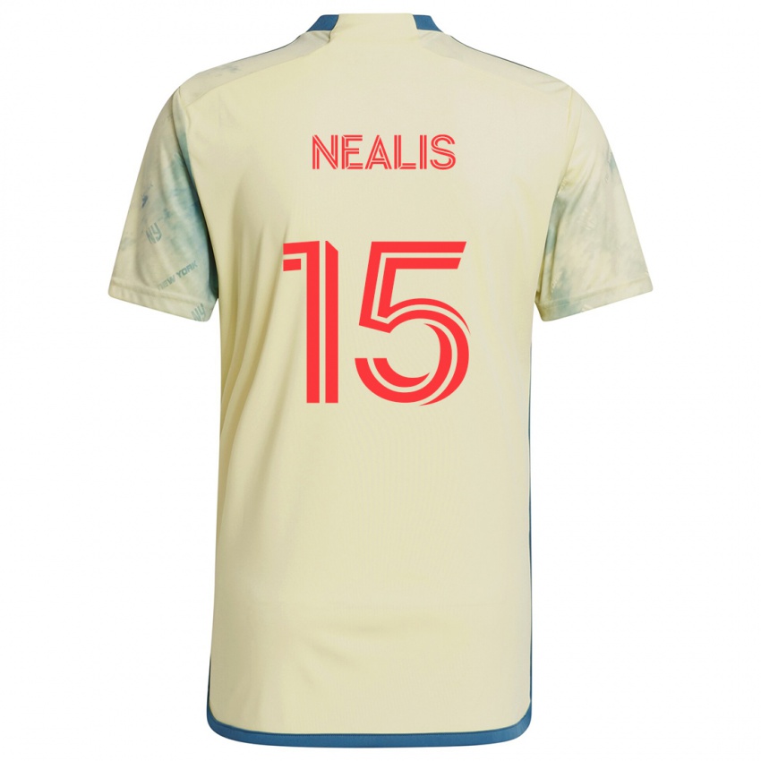 Kinder Sean Nealis #15 Gelb Rot Blau Heimtrikot Trikot 2024/25 T-Shirt Schweiz