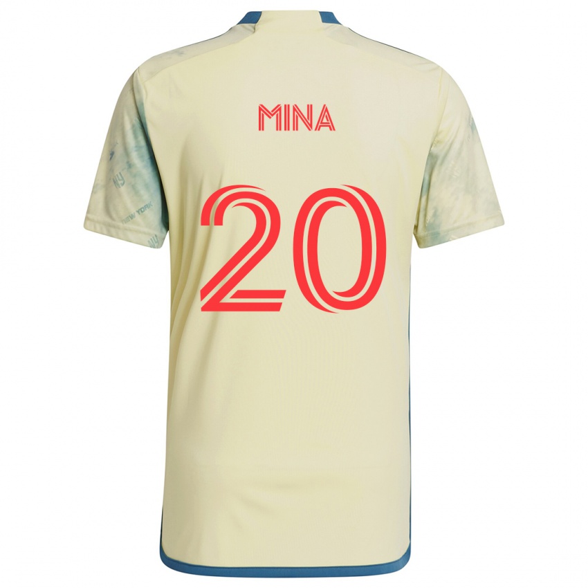 Kinder Juan Mina #20 Gelb Rot Blau Heimtrikot Trikot 2024/25 T-Shirt Schweiz