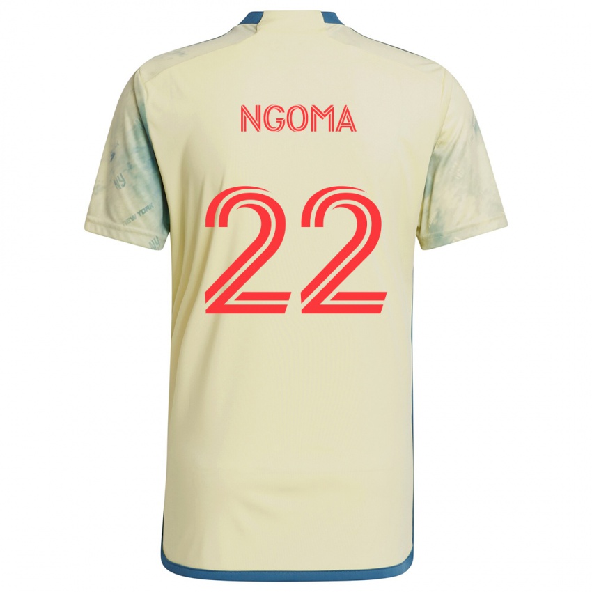 Kinder Serge Ngoma #22 Gelb Rot Blau Heimtrikot Trikot 2024/25 T-Shirt Schweiz