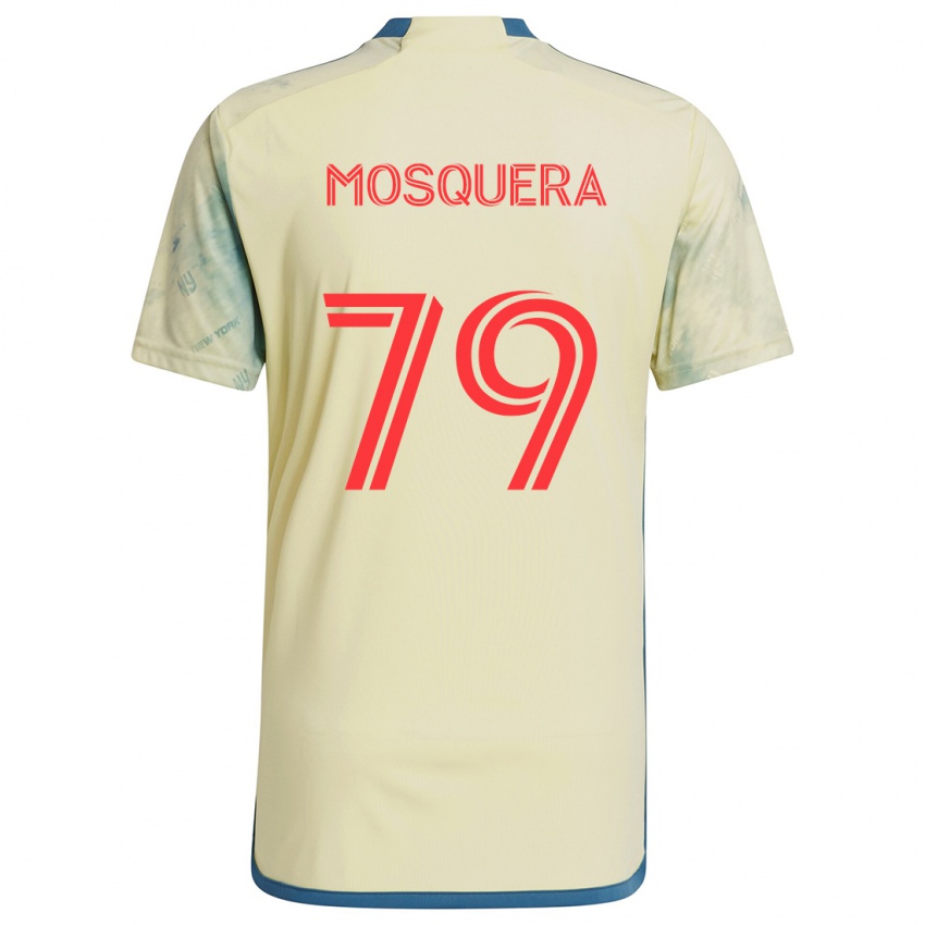 Kinder Rafael Mosquera #79 Gelb Rot Blau Heimtrikot Trikot 2024/25 T-Shirt Schweiz