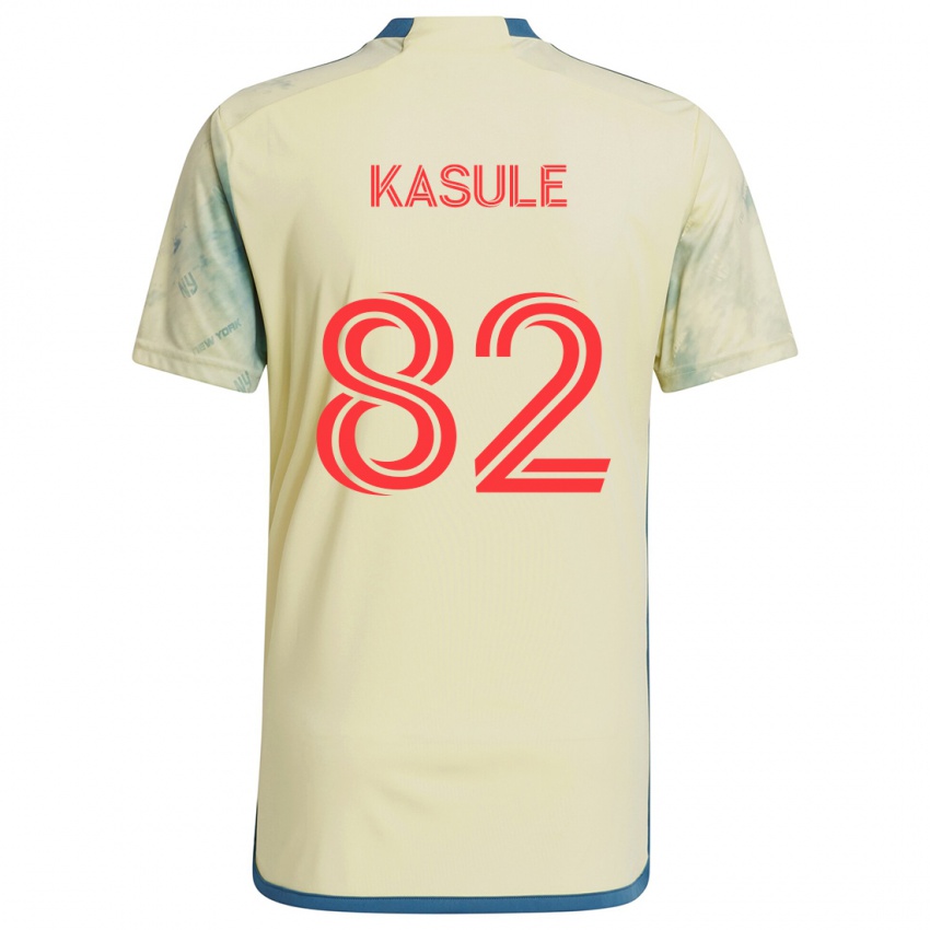 Kinder Ibrahim Kasule #82 Gelb Rot Blau Heimtrikot Trikot 2024/25 T-Shirt Schweiz