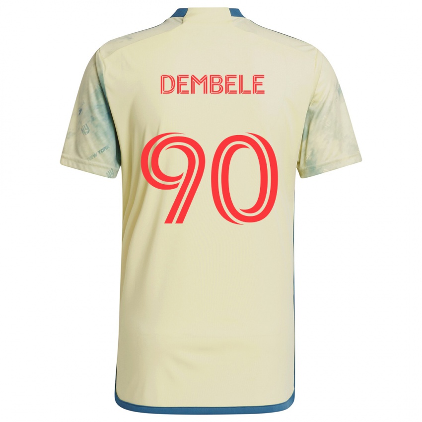 Kinder Malick Dembele #90 Gelb Rot Blau Heimtrikot Trikot 2024/25 T-Shirt Schweiz