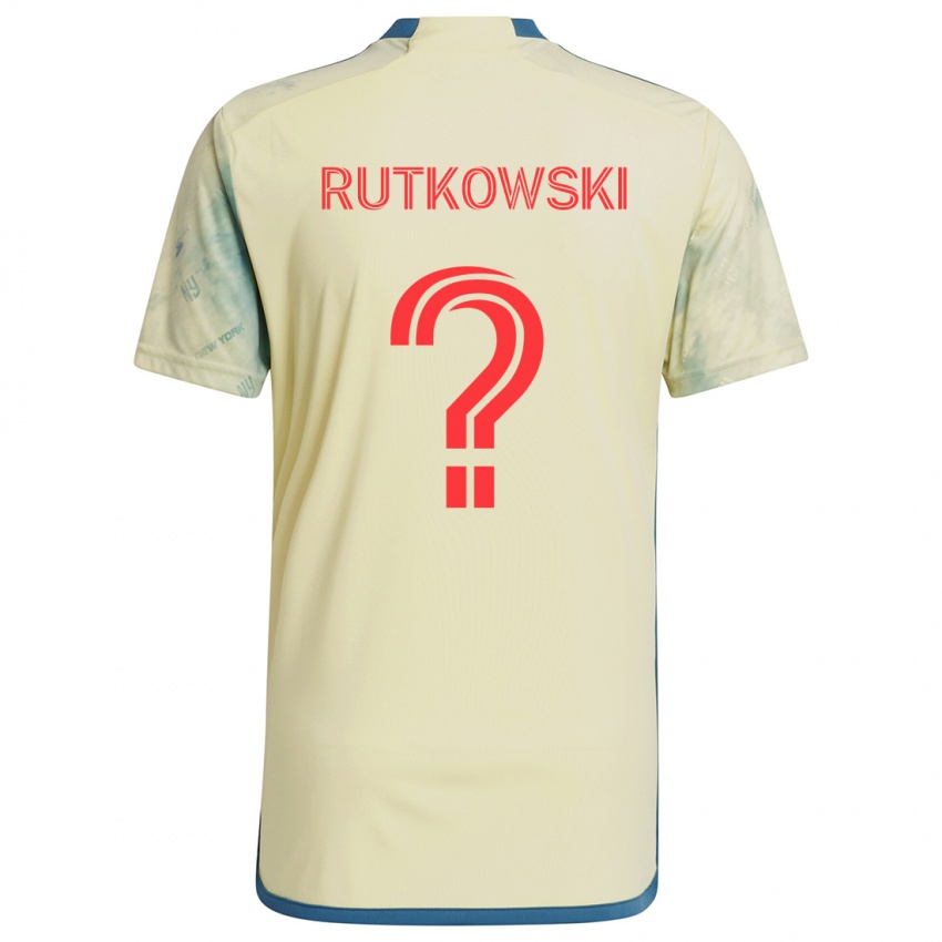 Kinder Alan Rutkowski #0 Gelb Rot Blau Heimtrikot Trikot 2024/25 T-Shirt Schweiz