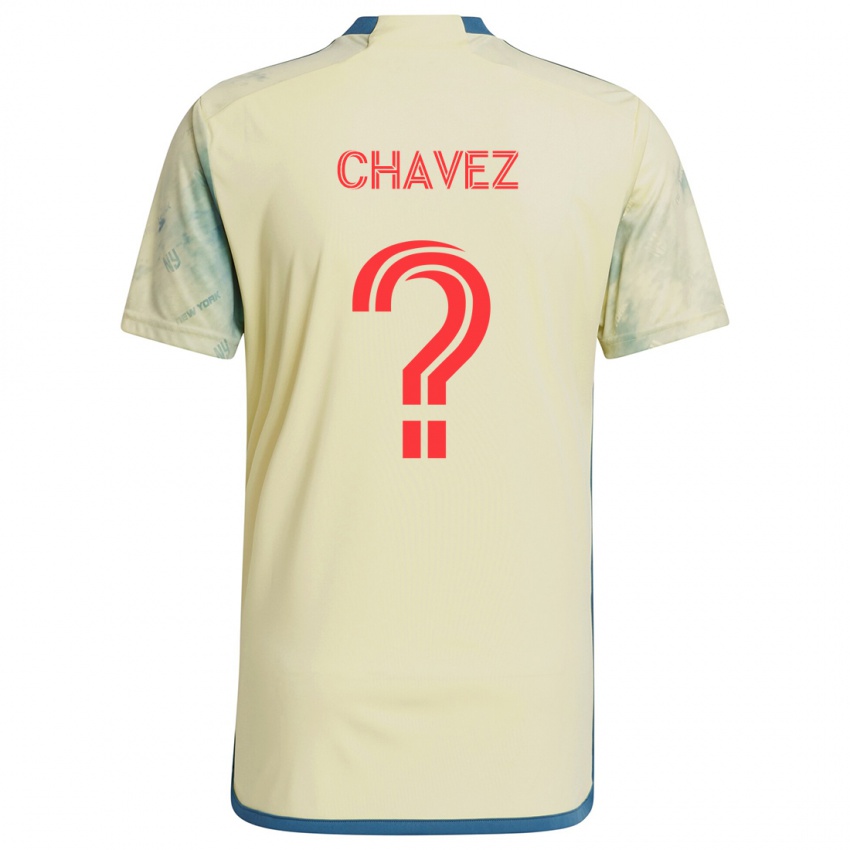 Kinder Sebasthian Chavez #0 Gelb Rot Blau Heimtrikot Trikot 2024/25 T-Shirt Schweiz