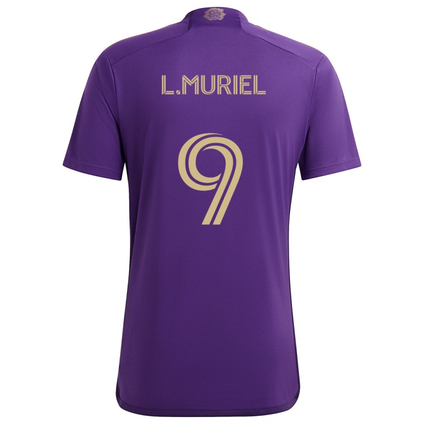 Enfant Maillot Luis Muriel #9 Violet Jaune Tenues Domicile 2024/25 T-Shirt Suisse