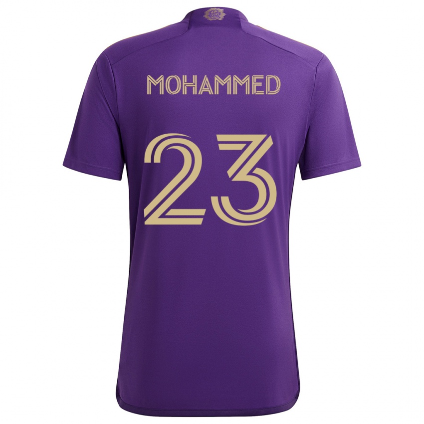 Kinder Shak Mohammed #23 Lila Gelb Heimtrikot Trikot 2024/25 T-Shirt Schweiz