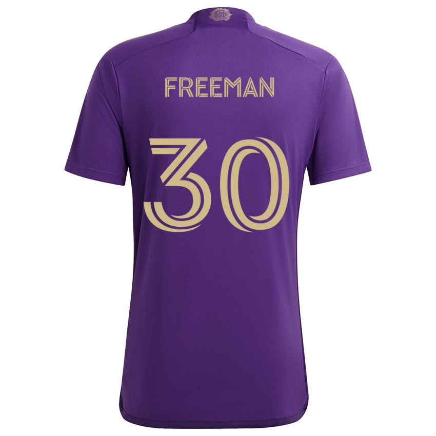 Kinder Alex Freeman #30 Lila Gelb Heimtrikot Trikot 2024/25 T-Shirt Schweiz