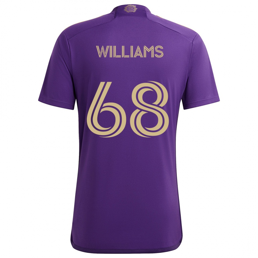 Kinder Thomas Williams #68 Lila Gelb Heimtrikot Trikot 2024/25 T-Shirt Schweiz