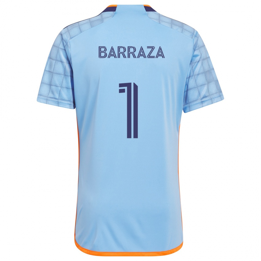 Kinder Luis Barraza #1 Blau Orange Heimtrikot Trikot 2024/25 T-Shirt Schweiz