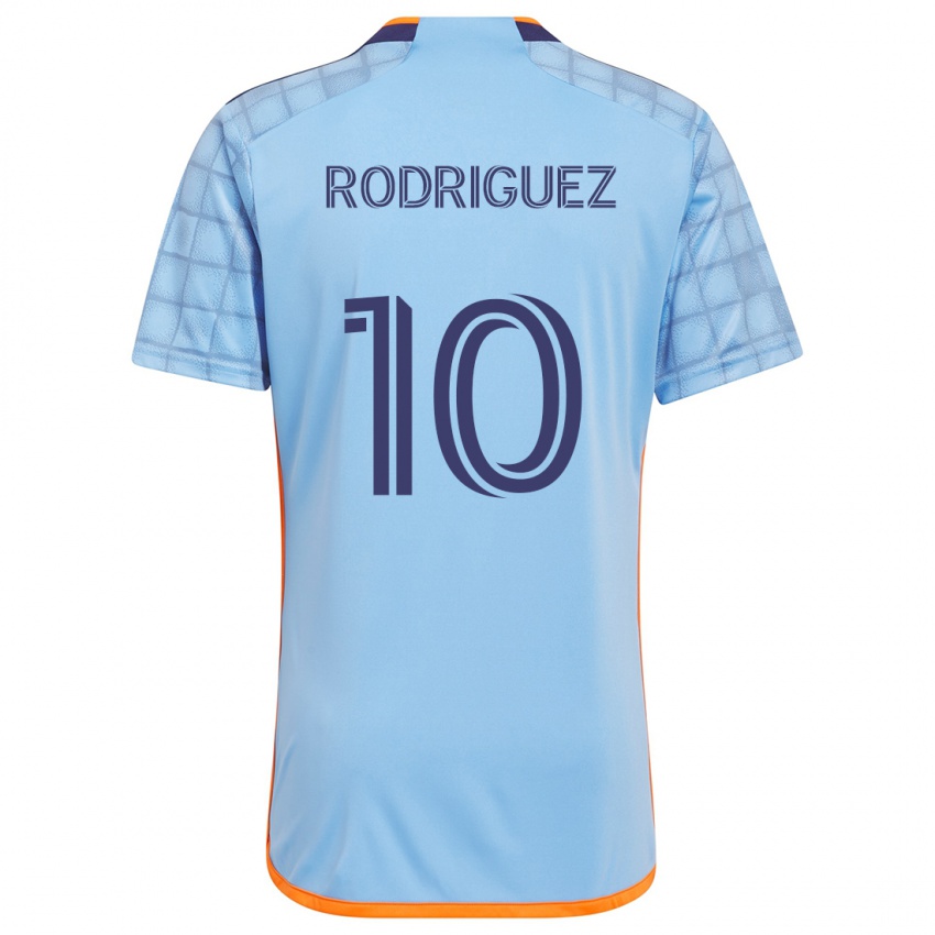 Kinder Santiago Rodríguez #10 Blau Orange Heimtrikot Trikot 2024/25 T-Shirt Schweiz