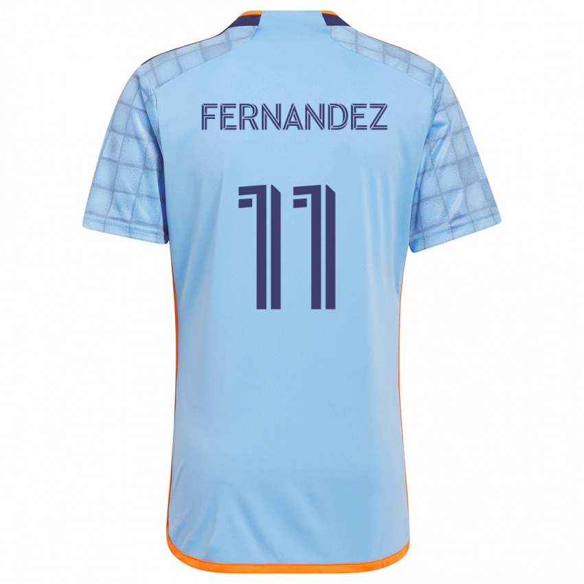 Kinder Julián Fernández #11 Blau Orange Heimtrikot Trikot 2024/25 T-Shirt Schweiz