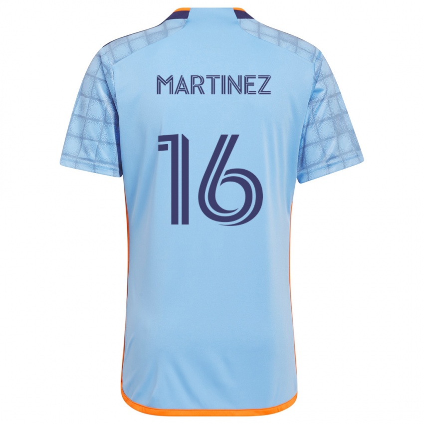 Enfant Maillot Alonso Martínez #16 Bleu Orange Tenues Domicile 2024/25 T-Shirt Suisse