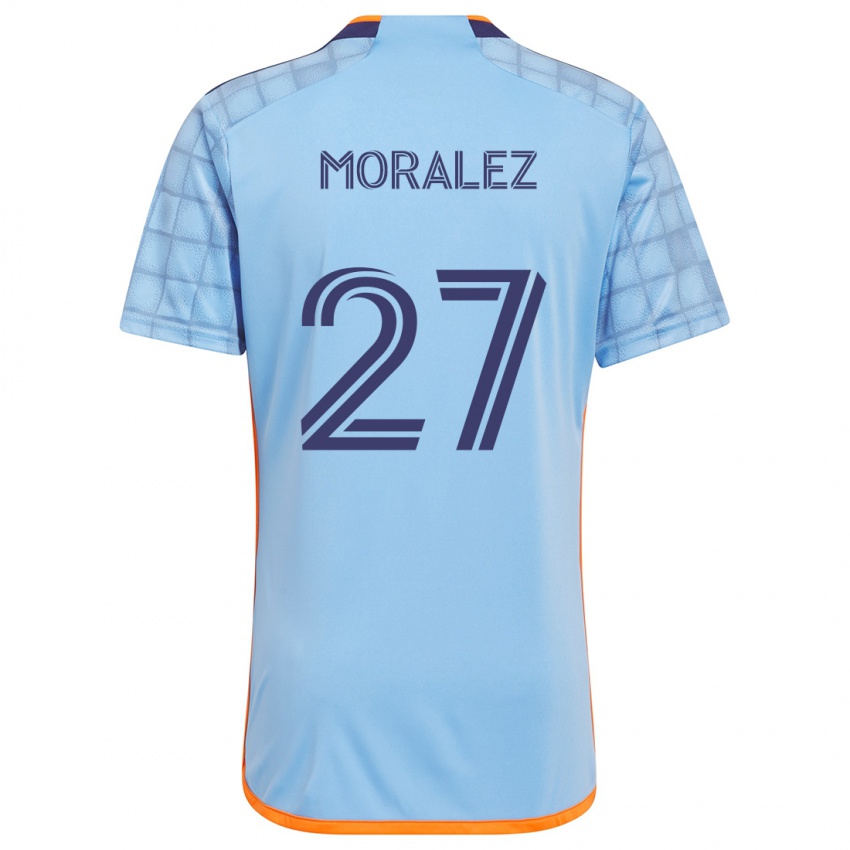 Kinder Maxi Moralez #27 Blau Orange Heimtrikot Trikot 2024/25 T-Shirt Schweiz