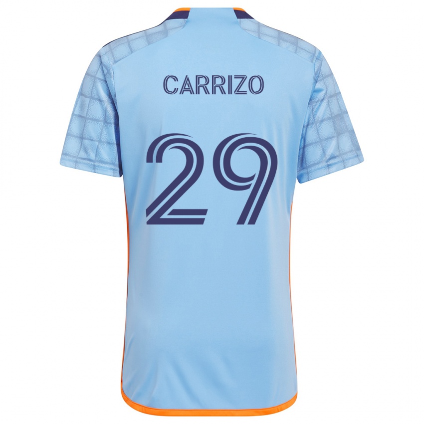 Kinder Máximo Carrizo #29 Blau Orange Heimtrikot Trikot 2024/25 T-Shirt Schweiz