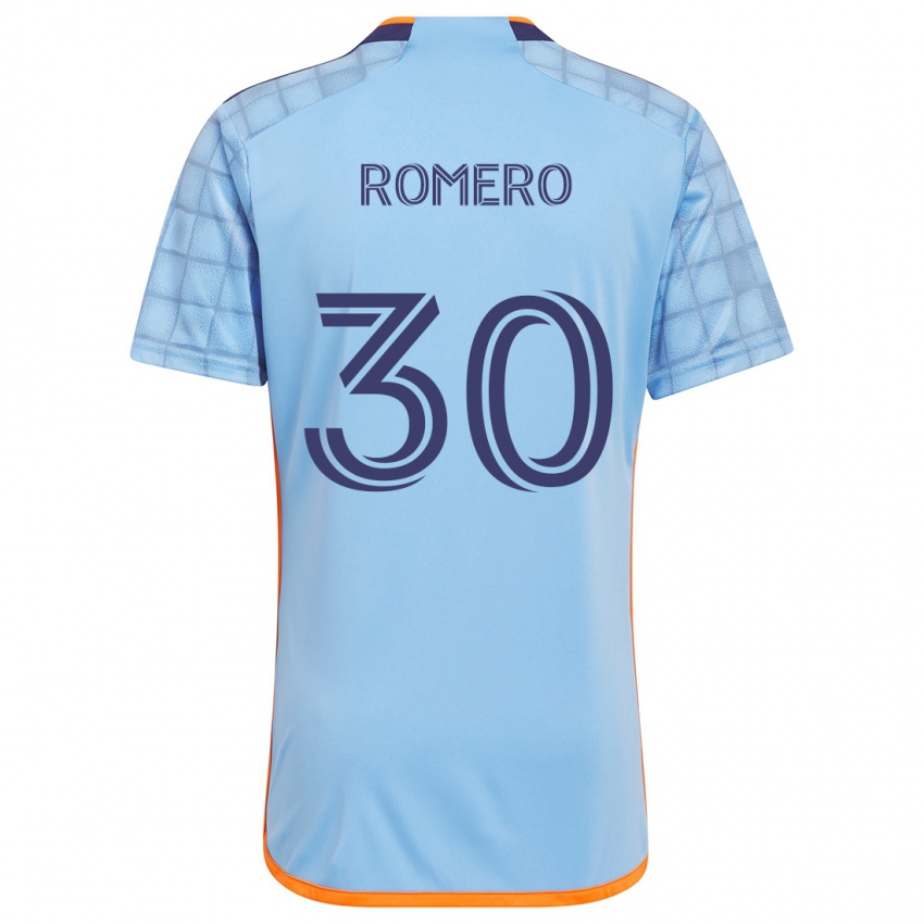 Kinder Tomás Romero #30 Blau Orange Heimtrikot Trikot 2024/25 T-Shirt Schweiz