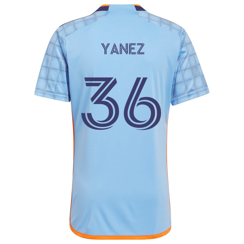 Kinder Zidane Yañez #36 Blau Orange Heimtrikot Trikot 2024/25 T-Shirt Schweiz