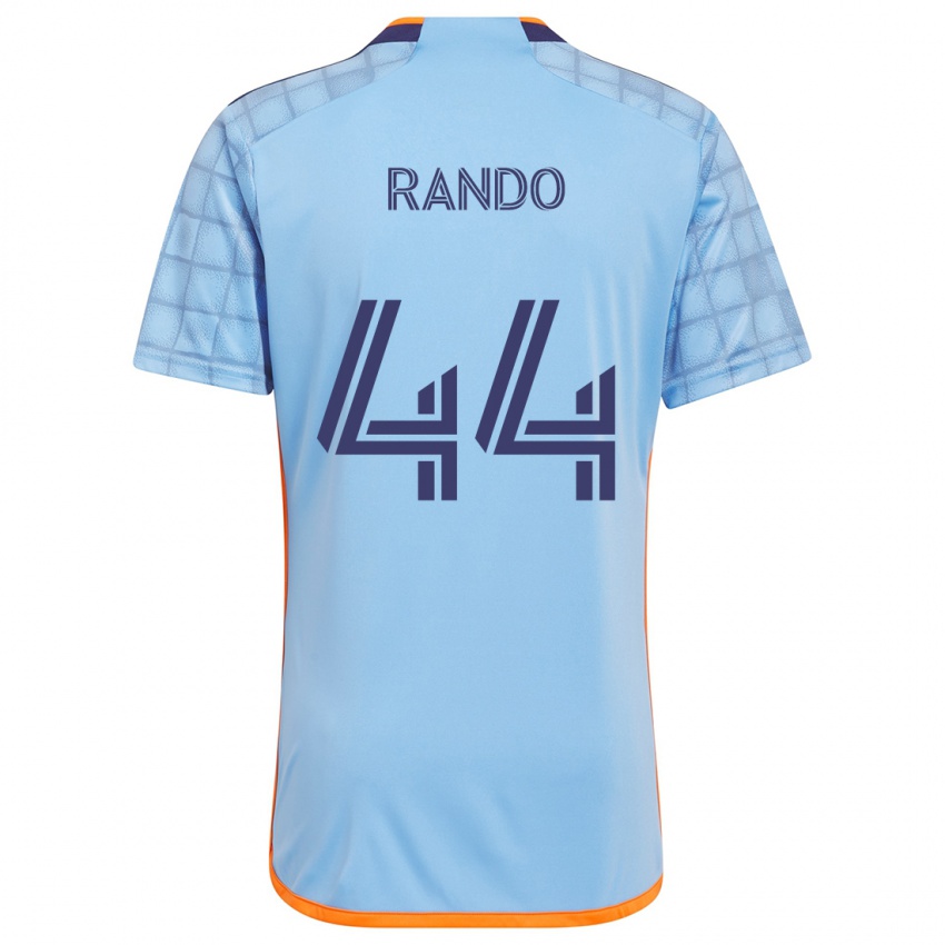 Kinder Alex Rando #44 Blau Orange Heimtrikot Trikot 2024/25 T-Shirt Schweiz