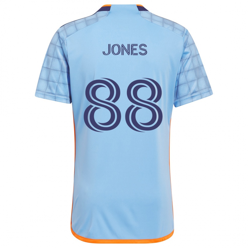 Kinder Malachi Jones #88 Blau Orange Heimtrikot Trikot 2024/25 T-Shirt Schweiz