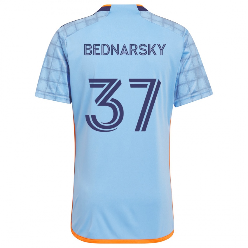 Kinder Stevo Bednarsky #37 Blau Orange Heimtrikot Trikot 2024/25 T-Shirt Schweiz