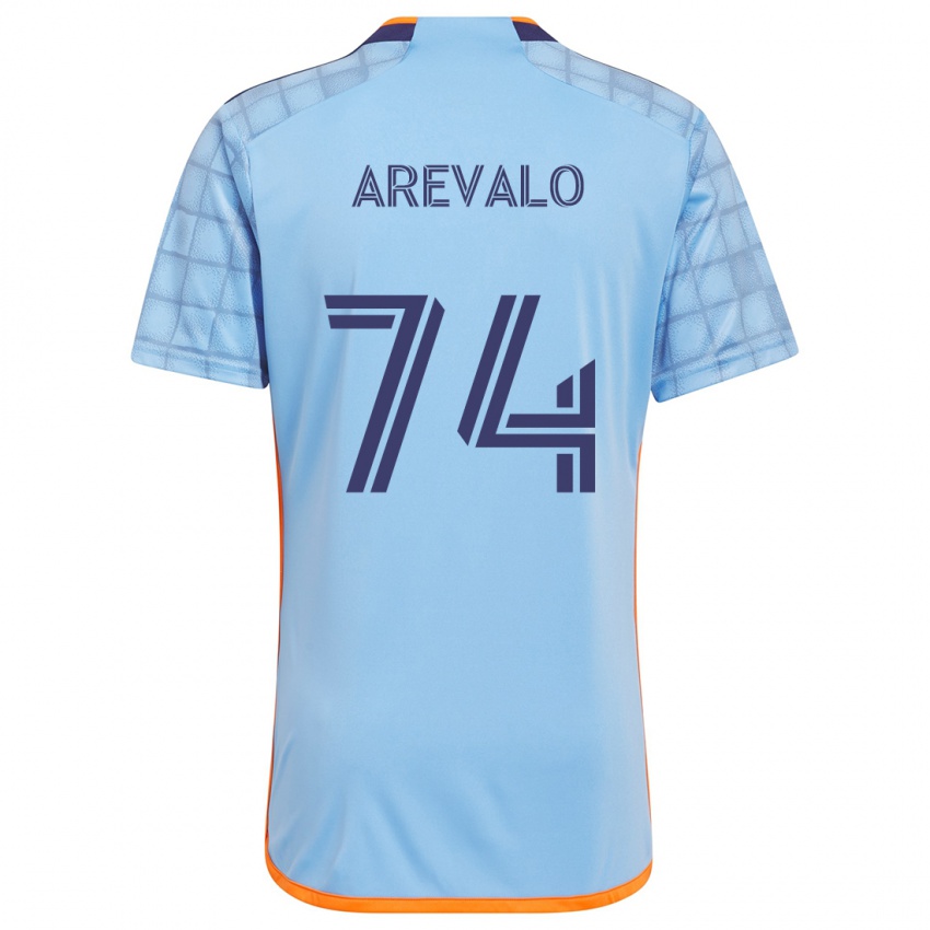 Kinder Ronny Arévalo #74 Blau Orange Heimtrikot Trikot 2024/25 T-Shirt Schweiz