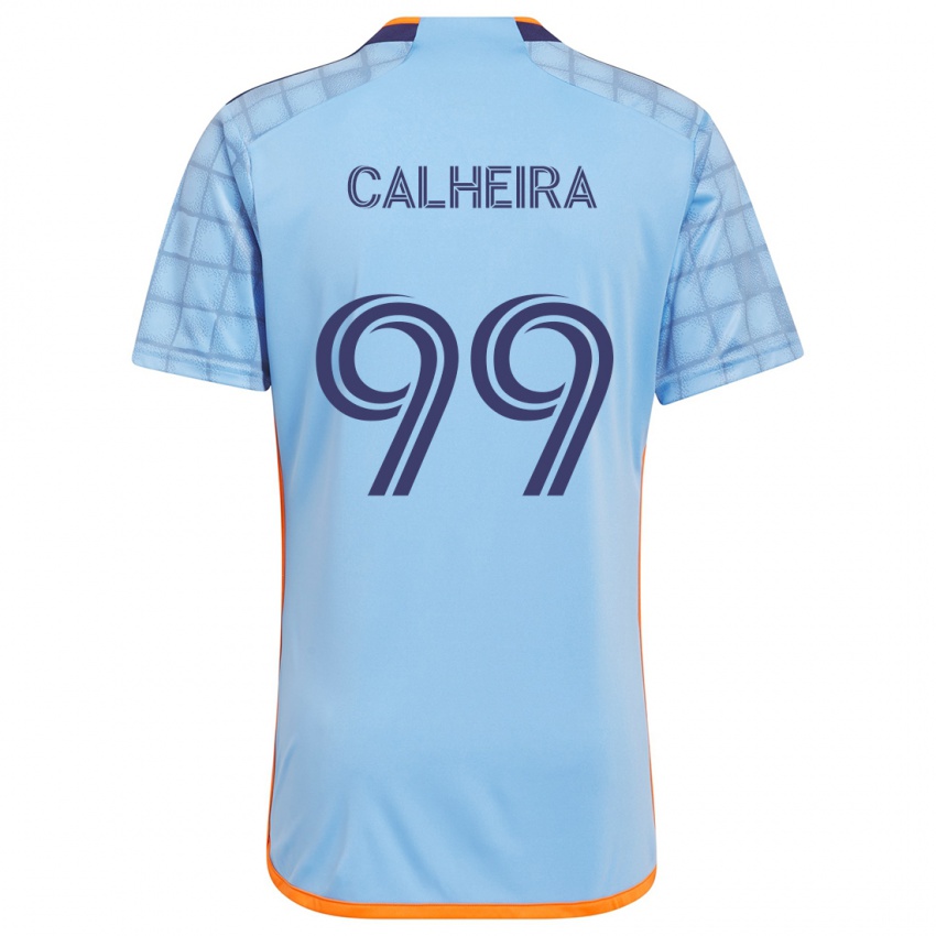 Kinder Taylor Calheira #99 Blau Orange Heimtrikot Trikot 2024/25 T-Shirt Schweiz