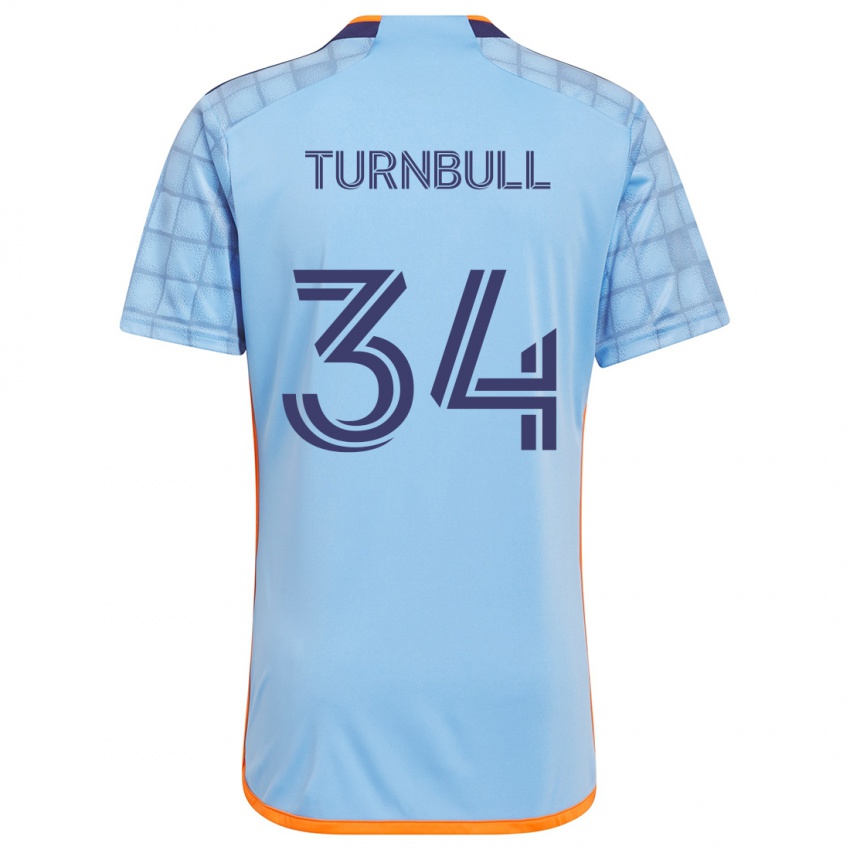 Kinder Stephen Turnbull #34 Blau Orange Heimtrikot Trikot 2024/25 T-Shirt Schweiz