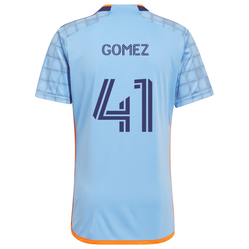 Kinder Julián Gómez #41 Blau Orange Heimtrikot Trikot 2024/25 T-Shirt Schweiz