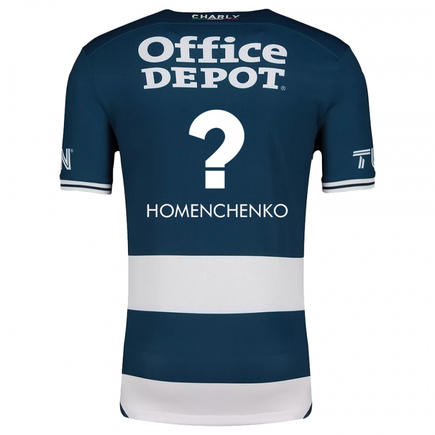 Kinder Santiago Homenchenko #0 Blau Weiss Heimtrikot Trikot 2024/25 T-Shirt Schweiz