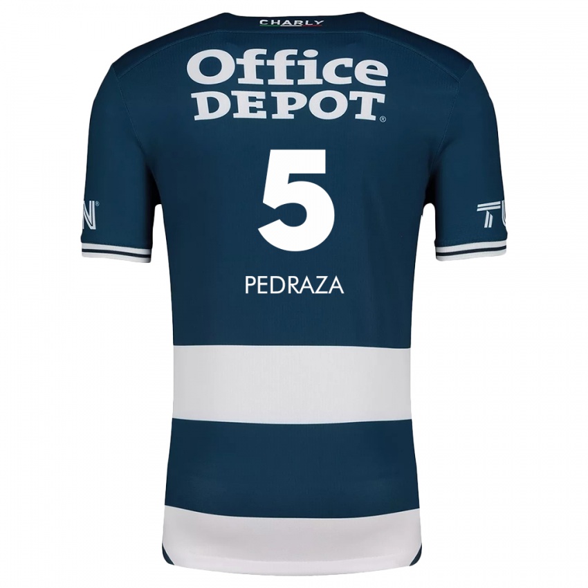 Kinder Pedro Pedraza #5 Blau Weiss Heimtrikot Trikot 2024/25 T-Shirt Schweiz