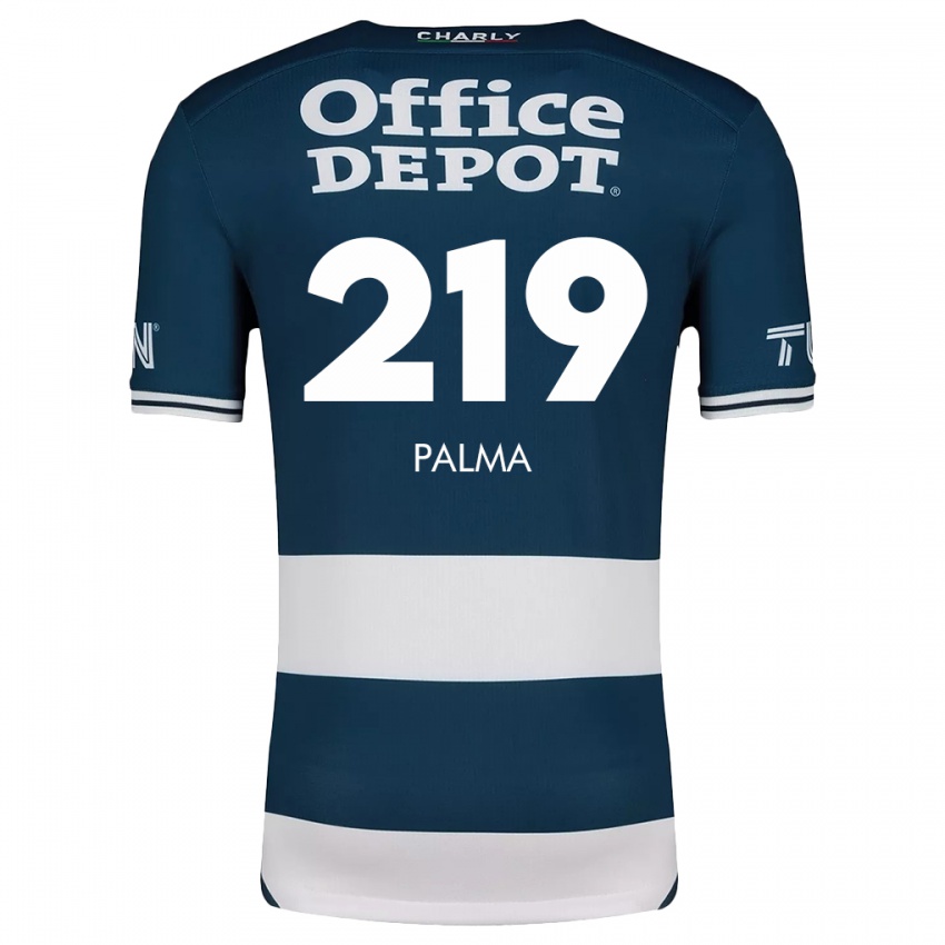 Enfant Maillot Pablo Palma #219 Bleu Blanc Tenues Domicile 2024/25 T-Shirt Suisse