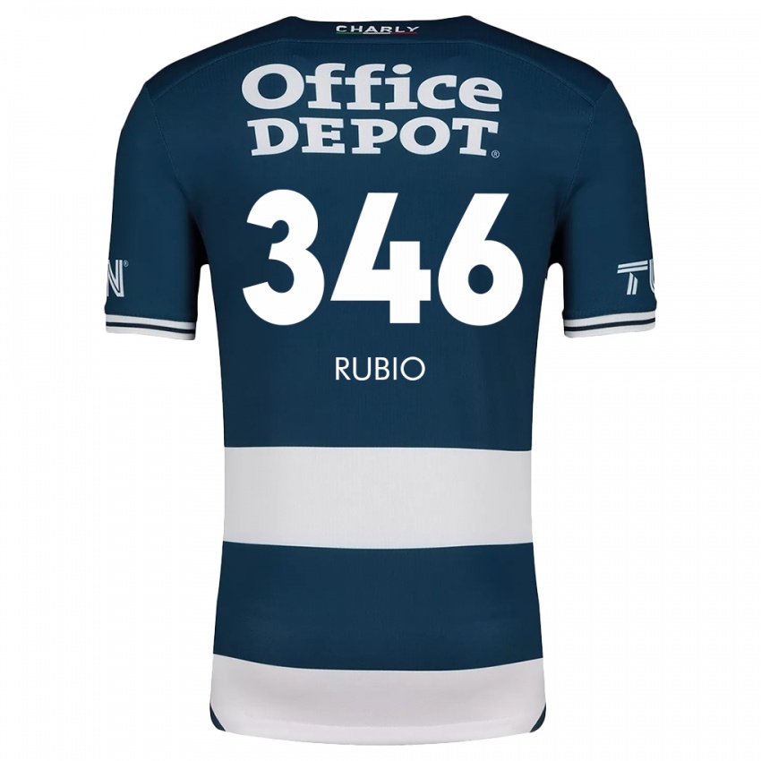 Kinder Mateo Rubio #346 Blau Weiss Heimtrikot Trikot 2024/25 T-Shirt Schweiz