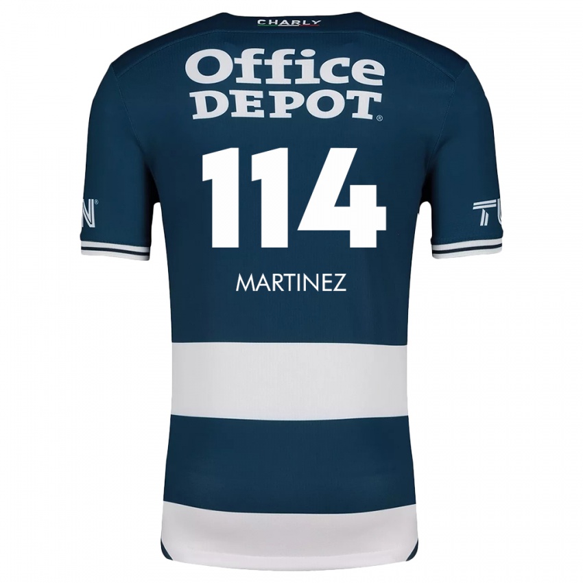 Kinder Jesús Martínez #114 Blau Weiss Heimtrikot Trikot 2024/25 T-Shirt Schweiz