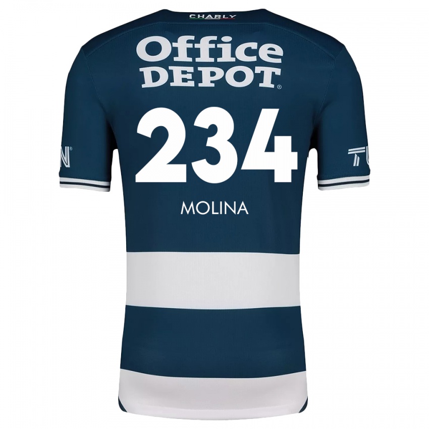 Kinder Yoshimar Molina #234 Blau Weiss Heimtrikot Trikot 2024/25 T-Shirt Schweiz