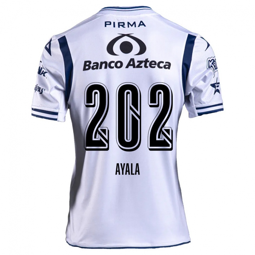 Kinder Diego Ayala #202 Weiß Marineblau Heimtrikot Trikot 2024/25 T-Shirt Schweiz