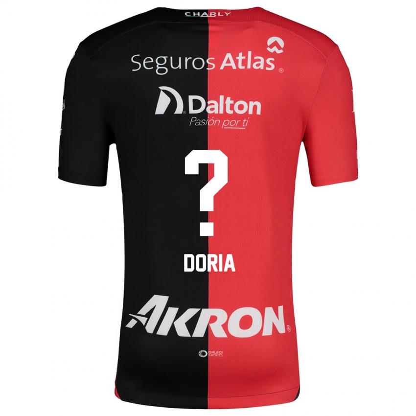 Kinder Matheus Dória #0 Rot Schwarz Heimtrikot Trikot 2024/25 T-Shirt Schweiz