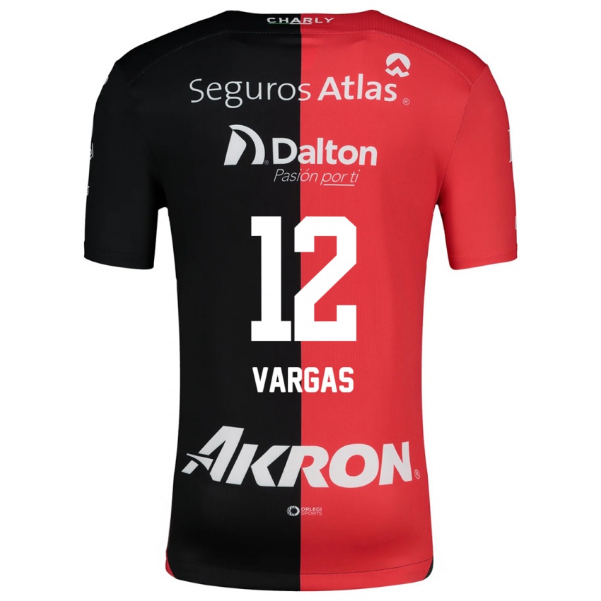 Kinder Camilo Vargas #12 Rot Schwarz Heimtrikot Trikot 2024/25 T-Shirt Schweiz