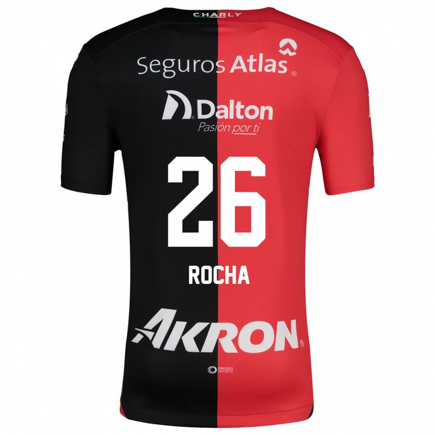 Kinder Aldo Rocha #26 Rot Schwarz Heimtrikot Trikot 2024/25 T-Shirt Schweiz