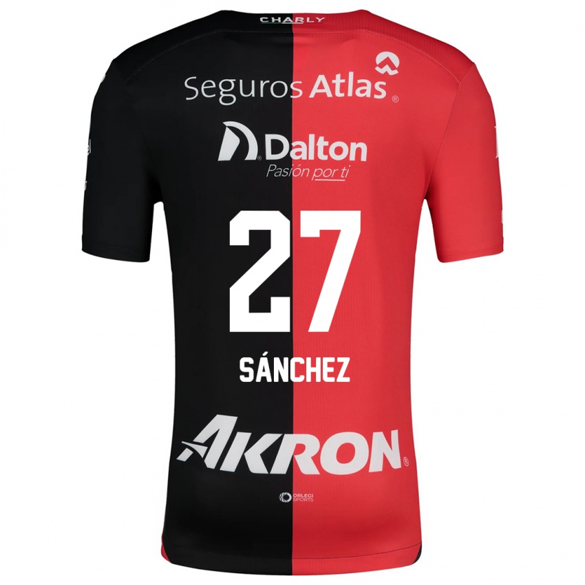 Kinder Antonio Sánchez #27 Rot Schwarz Heimtrikot Trikot 2024/25 T-Shirt Schweiz